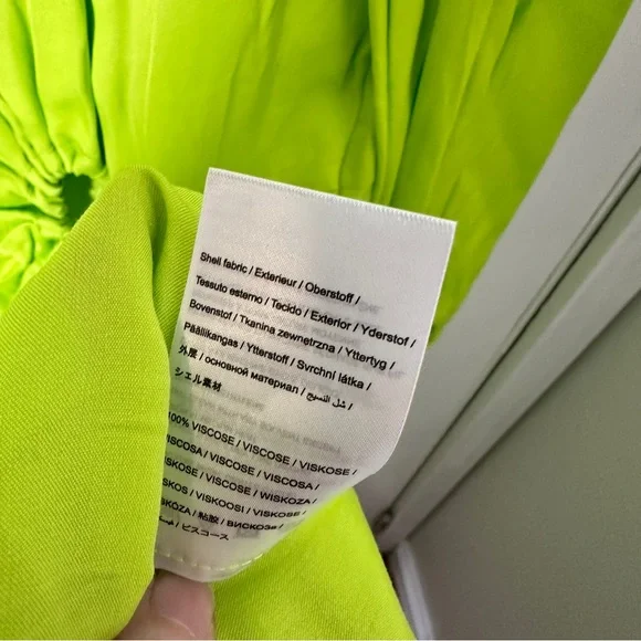 NWT FARM Rio Puff Sleeve Dress - Picture 11 of 11